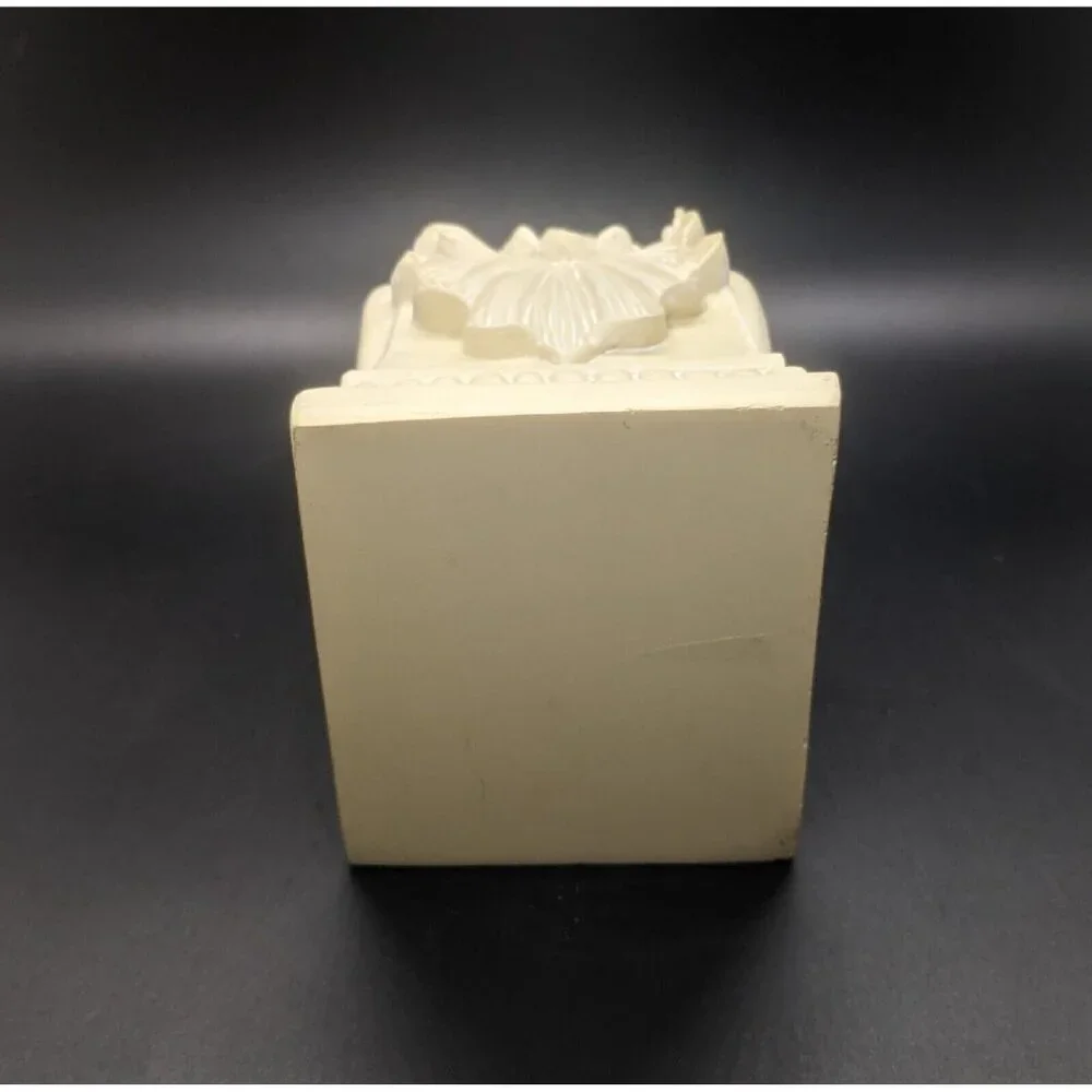 Pair Corbels for Curtain Rods or Scarf Ivory Resin Drapery Wall Sconce 7